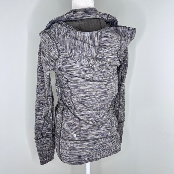 Lululemon Hooded Stride Wren Space Dye Green Jacket 6 - Picture 3 of 6